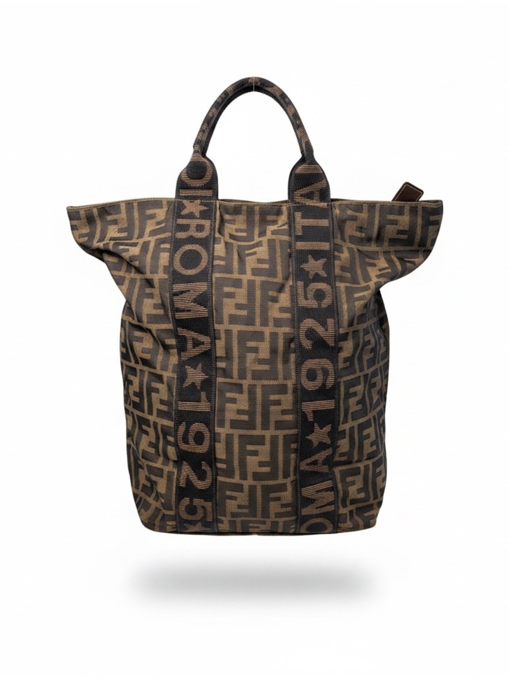 Fendi Mania Large FF Zucca Logo Shopper Tote Canvas + Dust Bag